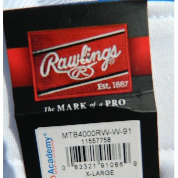 Rawlings Baseball Pants Men's XL White Elastic Bottom NWT - Picture 6 of 12